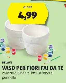 ALDI Belavi vaso per fiori fai da te offerta