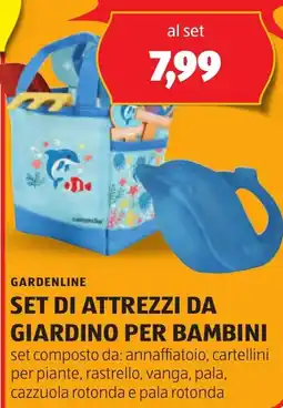 ALDI Gardenline set di attrezzi da giardino per bambini offerta