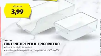 ALDI Crofton contenitori per il frigorifero offerta