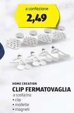 ALDI Home creation clip fermatovaglia offerta