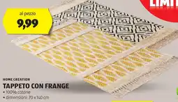 ALDI Home creation tappeto con frange offerta