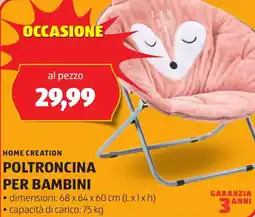 ALDI Home creation poltroncina per bambini offerta