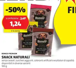 ALDI Romeo premium snack naturali offerta
