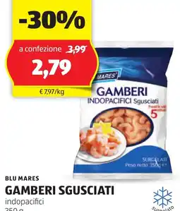 ALDI Blu mares gamberi sgusciati offerta