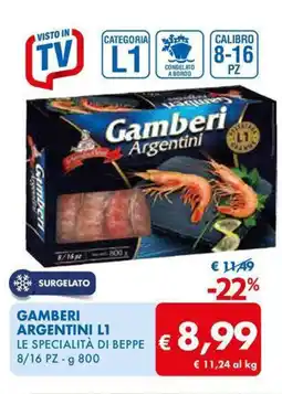 MD Discount Le specialità di beppe gamberi argentini l1 offerta
