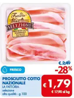MD Discount La fattoria prosciutto cotto nazionale offerta