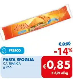 MD Discount Ca' bianca pasta sfoglia offerta