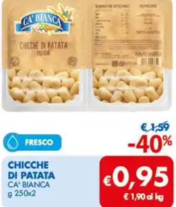 MD Discount Ca' bianca chicche di patata offerta