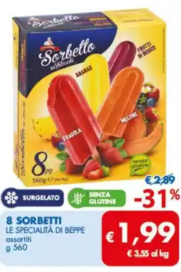 MD Discount Le specialità di beppe 8 sorbetti offerta