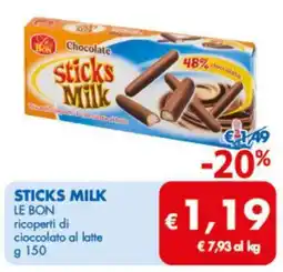 MD Discount Le bon sticks milk offerta