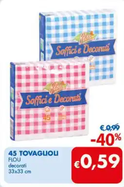 MD Discount Flou 45 tovaglioli offerta