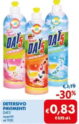 MD Discount DAT5 Detersivo pavimenti offerta