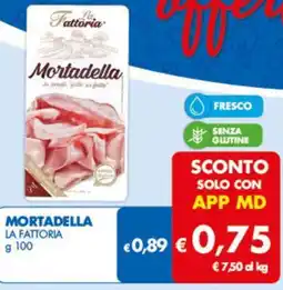 MD Discount La fattoria mortadella offerta