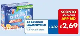 MD Discount DAT528 PASTIGLIE LAVASTOVIGLIE 28 pastiglie lavastoviglie offerta