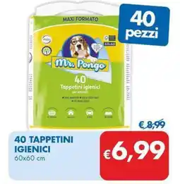 MD Discount 40 tappetini igienici 60x60 cm offerta