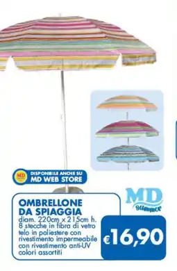 MD Discount Ombrellone da spiaggia offerta