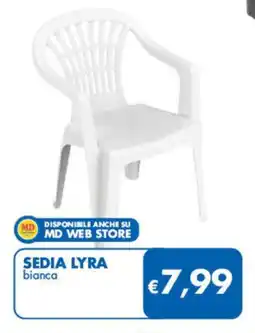 MD Discount Sedia lyra bianca offerta