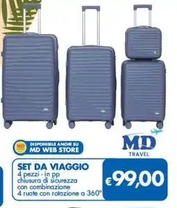 MD Discount MD travel set da viaggio offerta