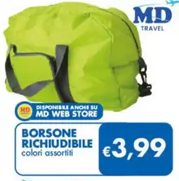 MD Discount MD travel borsone richiudibile offerta