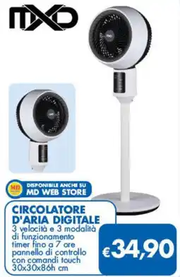 MD Discount Mxd circolatore d'aria digitale offerta