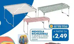 MD Discount Mensola richiudibile offerta