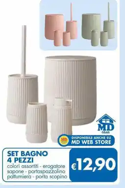 MD Discount Set bagno 4 pezzi offerta