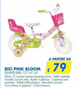 MD Discount Bici pink bloom denver bike 12"-14"-16" offerta