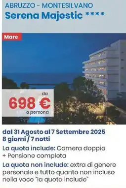MD Discount ABRUZZO - MONTESILVANO Serena Majestic offerta