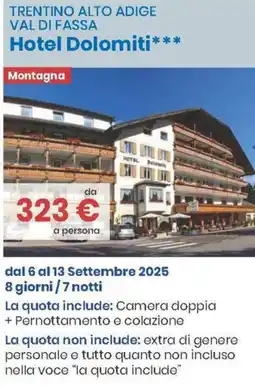 MD Discount TRENTINO ALTO ADIGE VAL DI FASSA Hotel Dolomiti offerta