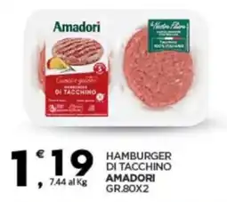 Despar Amadori hamburger di tacchino offerta