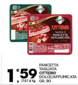 Despar Pancetta tagliata citterio dolce/affumicata offerta