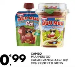 Despar Cameo muu muu go cacao-vaniglia / con confetti offerta
