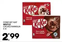 Despar Cono kit kat nestle cacao/vaniglia X4 offerta