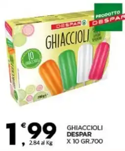 Despar Despar ghiaccioli offerta