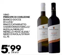Despar Principe di corleone vino offerta