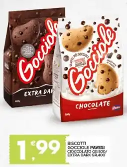 Despar Biscotti gocciole pavesi cioccolato/extra dark offerta
