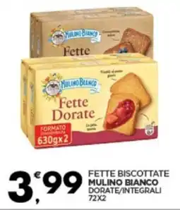 Despar Fette biscottate mulino bianco dorate/integrali offerta