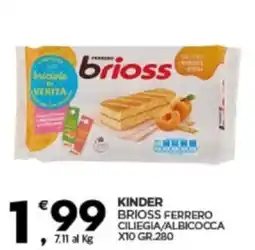 Despar Kinder brioss ferrero ciliegia/albicocca offerta