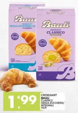 Despar Croissant bauli classici senza zucchero/ integrali x5/6 offerta