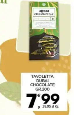 Despar Tavoletta dubai chocolate offerta