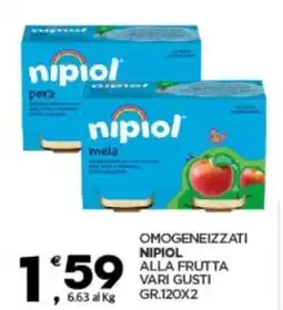 Despar Omogeneizzati nipiol alla frutta vari gusti offerta