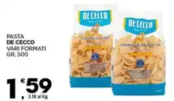 Despar Pasta de cecco vari formati offerta