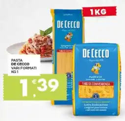 Despar Pasta de cecco vari formati offerta