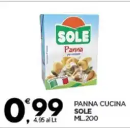 Despar Sole panna cucina offerta