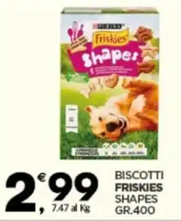 Despar Purina biscotti friskies shapes offerta