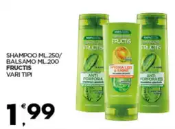 Despar Shampoo/balsamo fructis vari tipi offerta
