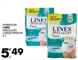 Despar Pannolini lines specialist large/medium x7 offerta
