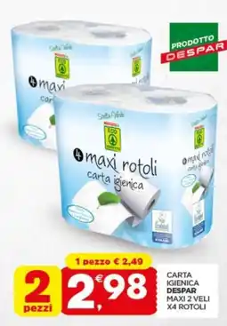 Despar Carta igienica despar maxi 2 veli offerta