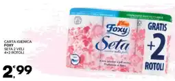 Despar Carta igienica foxy seta 2 veli 4+2 rotoli offerta