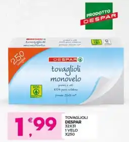 Despar Tovaglioli despar 32x31 1 velo x250 offerta